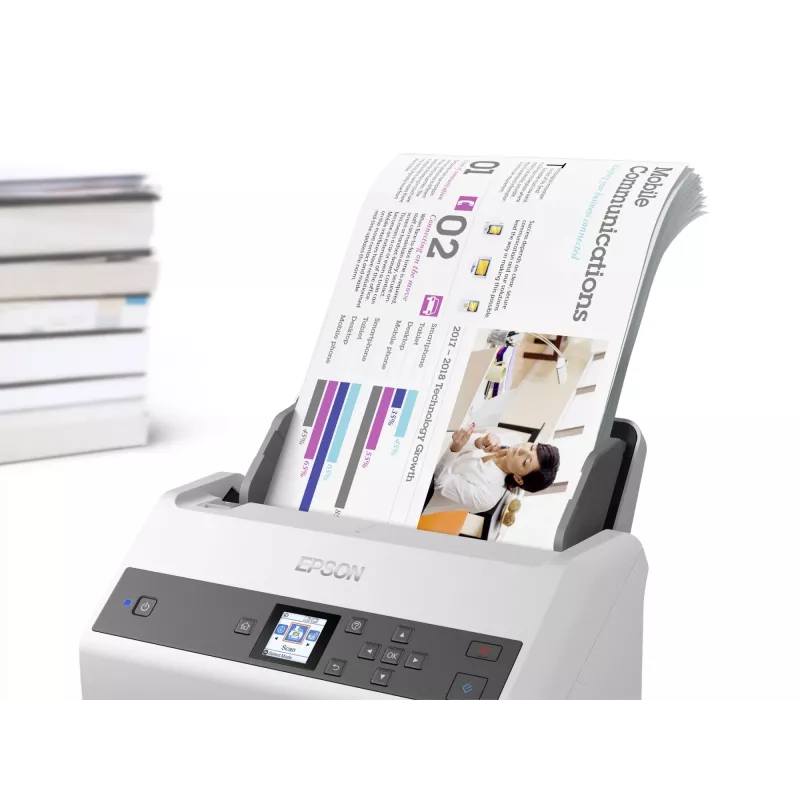 Epson WorkForce DS-970 syöttöskanneri 600 x 600 DPI A4 harmaa, valkoinen