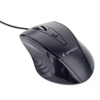 GEMBIRD USB optinen oikeakätisen hiiri MUS-4B-02 — 1200 DPI, 4 painiketta, johdollinen, musta