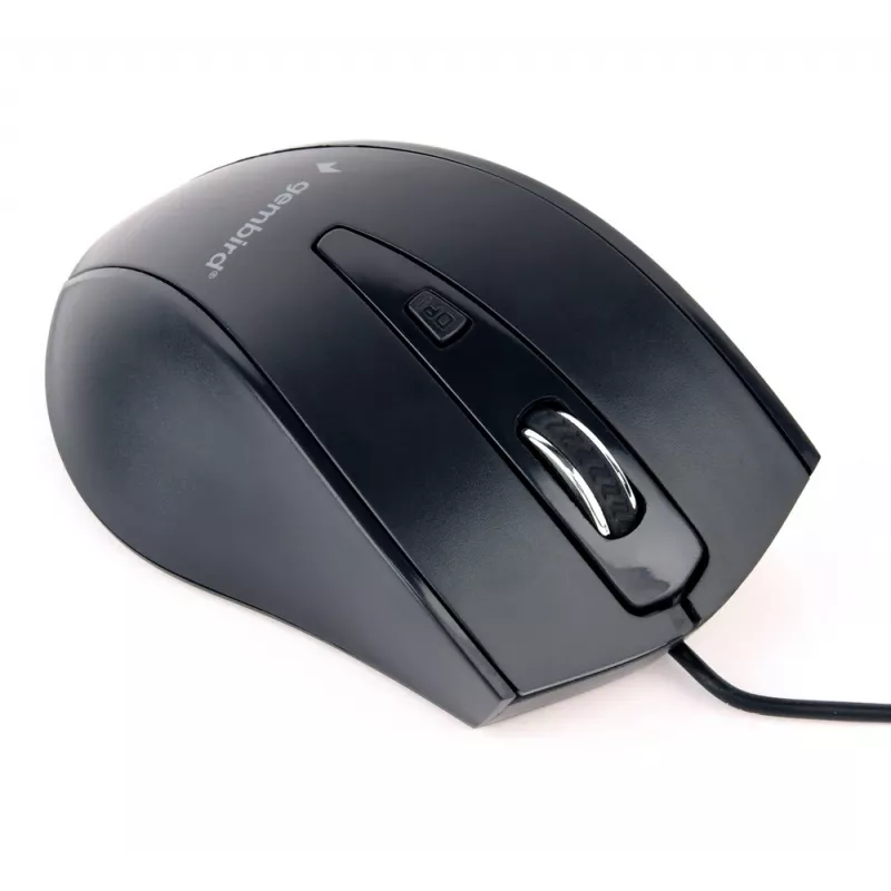 GEMBIRD USB optinen oikeakätisen hiiri MUS-4B-02 — 1200 DPI, 4 painiketta, johdollinen, musta