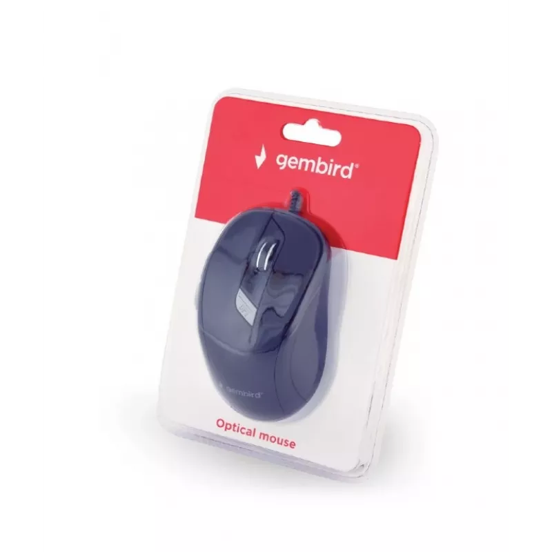 Optinen hiiri GEMBIRD MUS-6B-01 – 6 painiketta, vieritysrulla, USB, musta