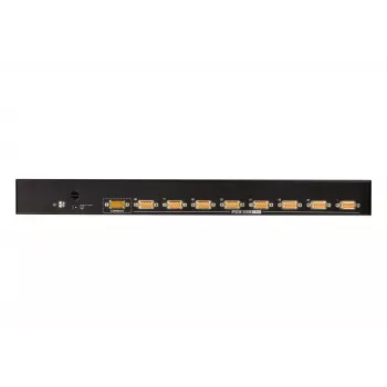 ATEN 8-porttinen USB - PS/2 VGA KVM-kytkin, 2048 x 1536 pikseliä, QXGA, räkkiasennus, 5 W, 1U, musta