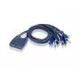 ATEN KVM-kytkin 4-porttinen kaapeli-KVM USB + ääni