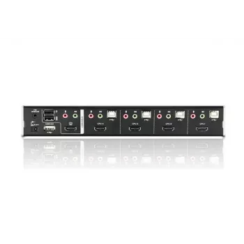 ATEN 4-porttinen USB HDMI KVM-kytkin äänellä & USB 2.0 -keskittimellä (KVM-kaapelit sisältyvät)