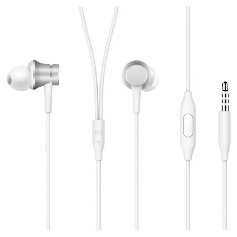 Xiaomi Mi In-Ear kuulokkeet Basic kuulokemikrofoni 3,5 mm liitäntä hopea, valkoinen