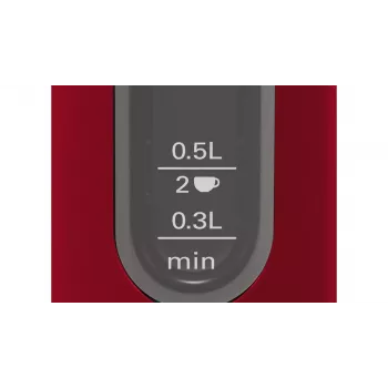 Vedenkeitin Bosch TWK4P434 — 1,7 L, 2400 W, musta/punainen