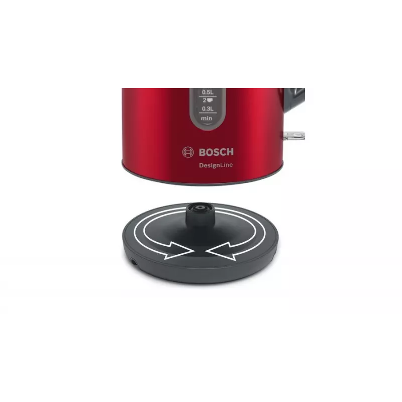 Vedenkeitin Bosch TWK4P434 — 1,7 L, 2400 W, musta/punainen