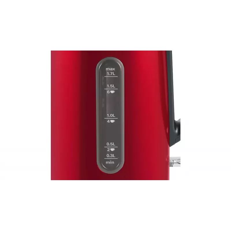 Vedenkeitin Bosch TWK4P434 — 1,7 L, 2400 W, musta/punainen