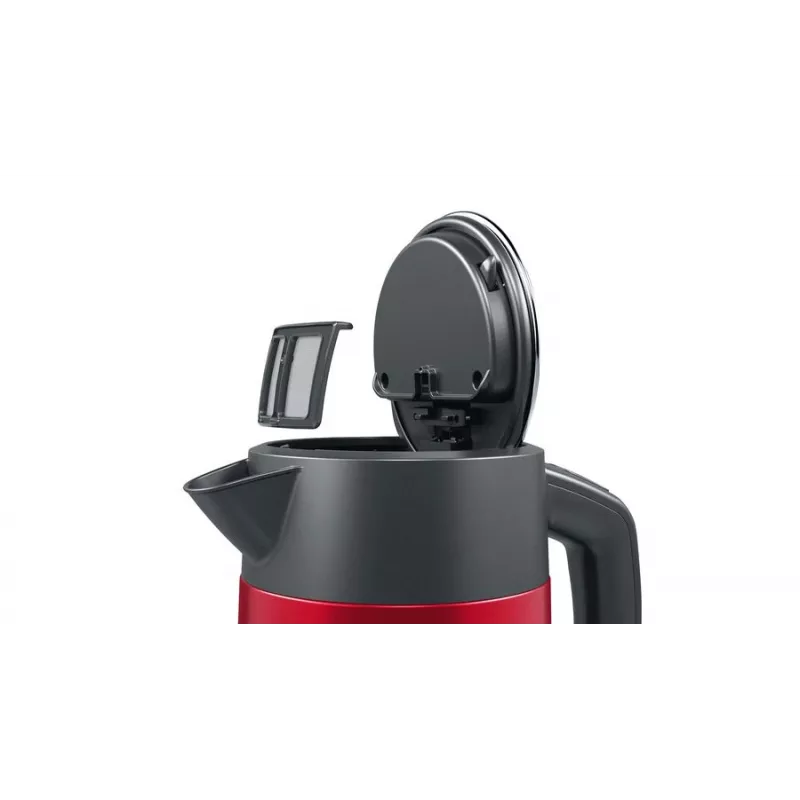 Vedenkeitin Bosch TWK4P434 — 1,7 L, 2400 W, musta/punainen