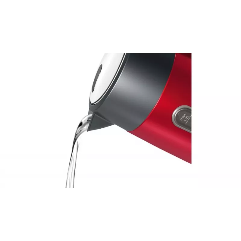 Vedenkeitin Bosch TWK4P434 — 1,7 L, 2400 W, musta/punainen