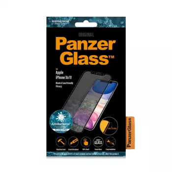 PanzerGlass ® Privacy näytönsuoja iPhone 11 | XR | reunasta reunaan