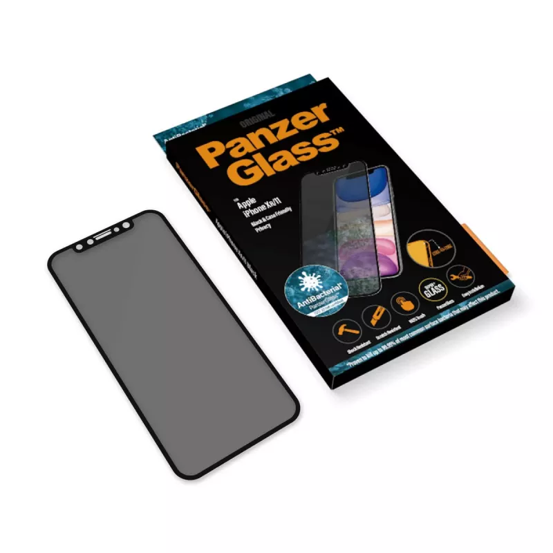 PanzerGlass ® Privacy näytönsuoja iPhone 11 | XR | reunasta reunaan