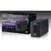 FSP iFP 600 PPF3602700 line-interactive-UPS, 600 VA, 360 W, 2 Schuko-pistorasiaa, LCD, USB