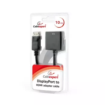 GEMBIRD DisplayPort - HDMI -sovitinkaapeli - musta, blisteri