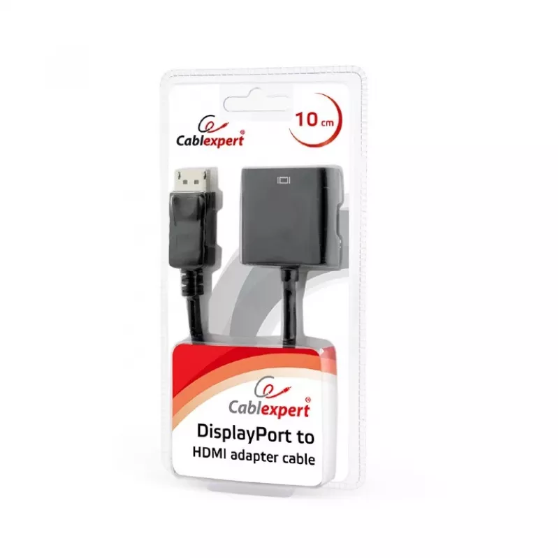 GEMBIRD DisplayPort - HDMI -sovitinkaapeli - musta, blisteri