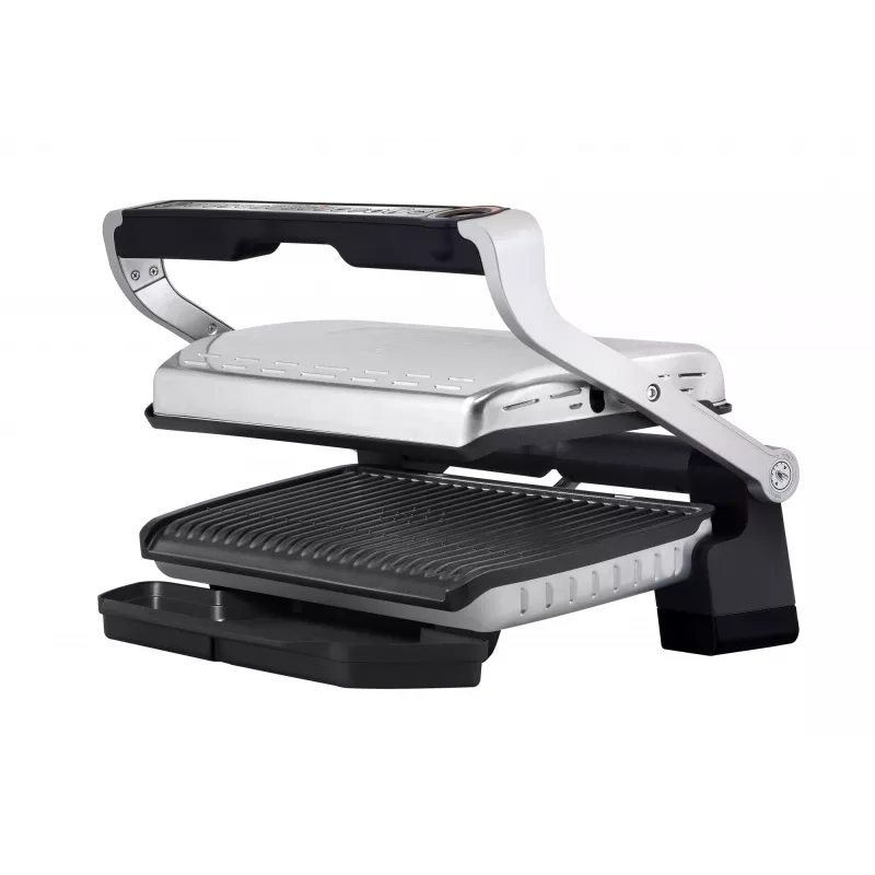 Tefal OptiGrill+ XL GC724D kontaktigrilli, 2000 W, 9 ohjelmaa, 800 cm², musta/metallinen