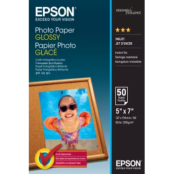 Kiiltävä valokuvapaperi Epson C13S042545 13x18cm 50 arkkia