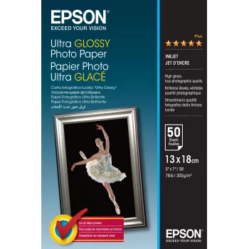Epson Ultra Glossy Photo Paper - 13x18cm - 50 arkkia