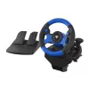 GENESIS Seaborg 350 musta, sininen USB-ratti + polkimet Nintendo Switch, PC, PlayStation 4, Playstation 3, Xbox 360, Xbox One, Xbox Series S, Xbox Series X