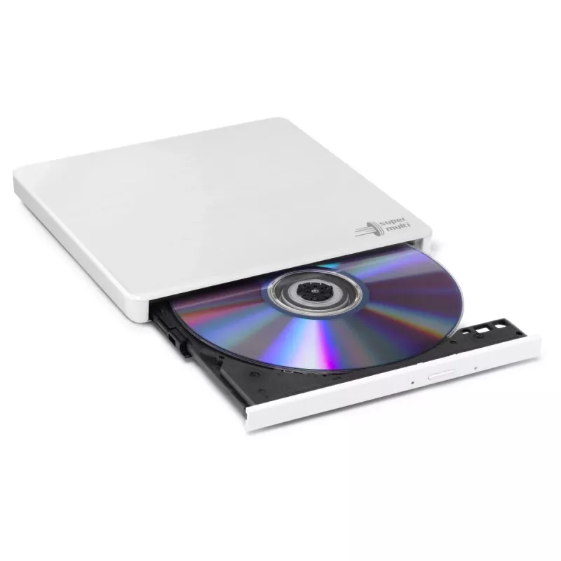 HITACHI-LG DATA STORAGE ohut kannettava DVD-asema - Gp60nw60 - USB 2.0 - valkoinen
