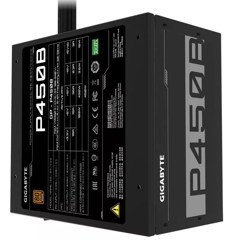 GIGABYTE P450B virtalähde 450 W 20+4 pin ATX ATX musta