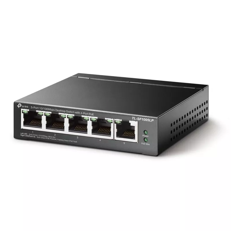 Hallitsematon kytkin TP-Link TL-SF1005LP 5-porttia 10/100Mbps 4-porttisella PoE:lla
