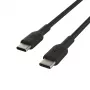 BELKIN USB-C - USB-C -kaapeli, punottu, 1 m, musta