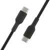 BELKIN USB-C - USB-C -kaapeli, punottu, 1 m, musta