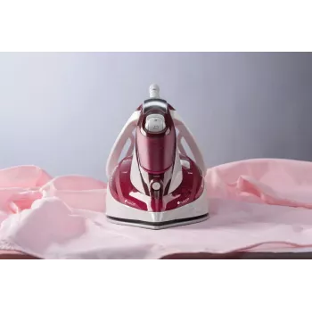 Höyrysilitysasema Gorenje SIH3000RBC — 3000 W, keraaminen pohja, 0,4 L vesisäiliö, 1,6 kg, punainen