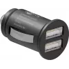 Goobay 58912 USB-kaksoisautolaturi, 2 x USB-A, 3,1 A, musta