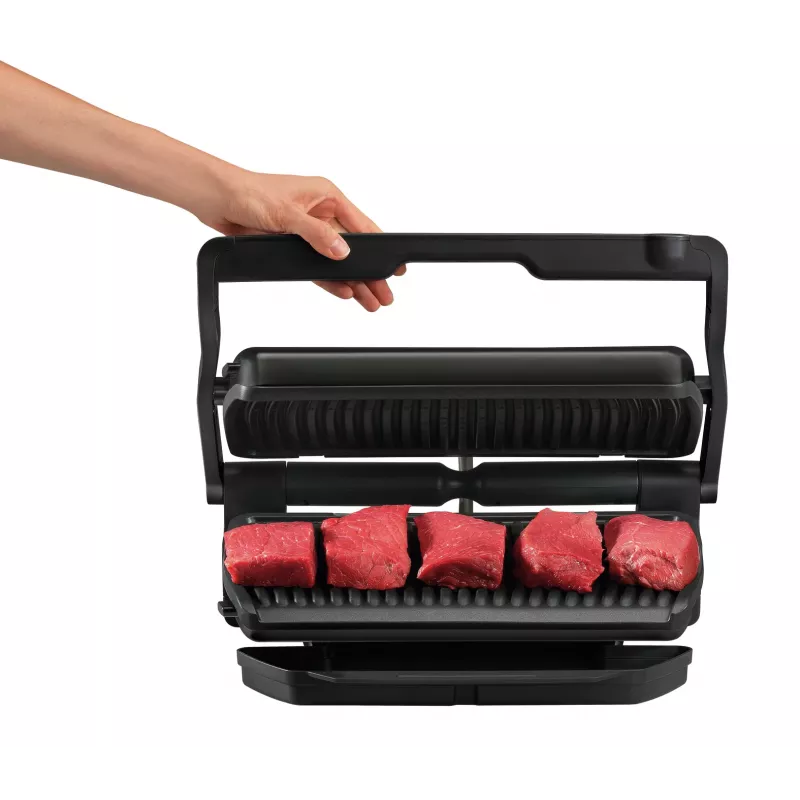 Kontaktigrilli Tefal GC7228 — kontaktigrilli, 800 cm² grillipinta, säädettävä termostaatti, musta ruostumaton teräs
