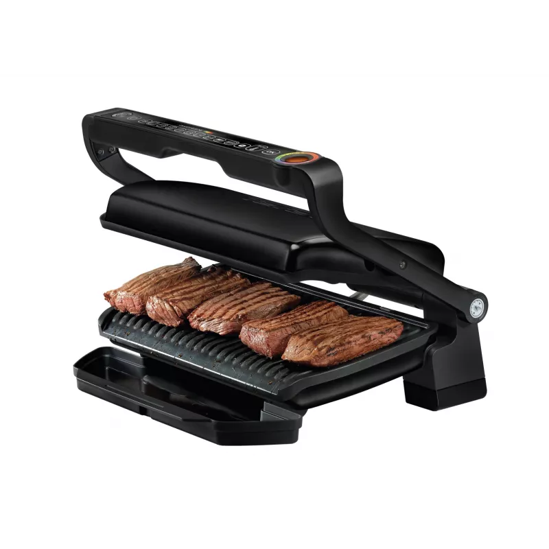 Kontaktigrilli Tefal GC7228 — kontaktigrilli, 800 cm² grillipinta, säädettävä termostaatti, musta ruostumaton teräs