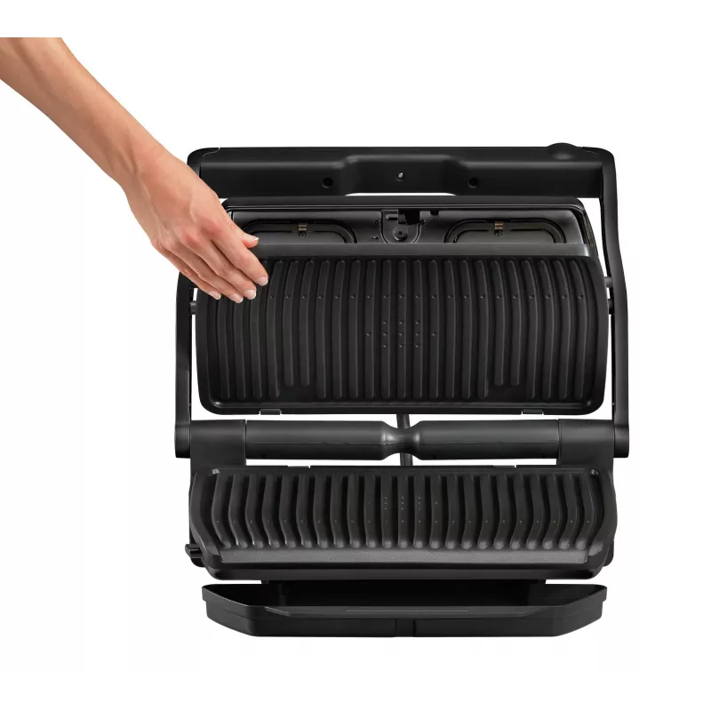 Kontaktigrilli Tefal GC7228 — kontaktigrilli, 800 cm² grillipinta, säädettävä termostaatti, musta ruostumaton teräs