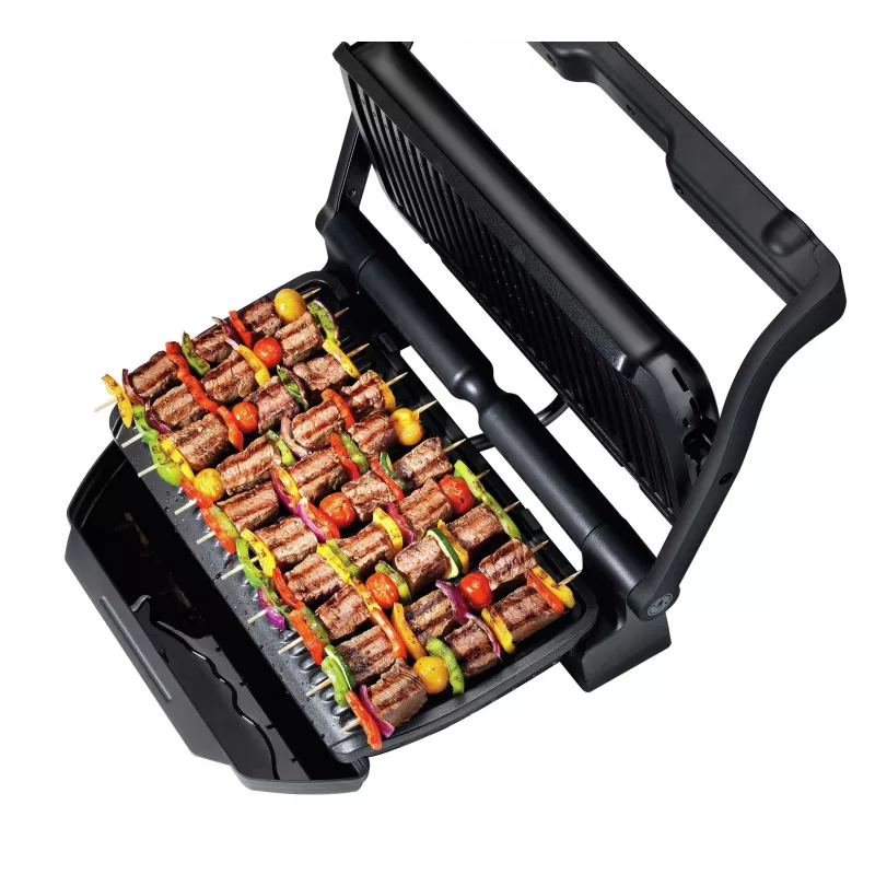 Kontaktigrilli Tefal GC7228 — kontaktigrilli, 800 cm² grillipinta, säädettävä termostaatti, musta ruostumaton teräs
