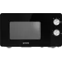 Yksittäinen mikroaaltouuni Gorenje MO20E1B – 20 L, 800 W, 5 tehotasoa, 270 mm kiertolevy, musta