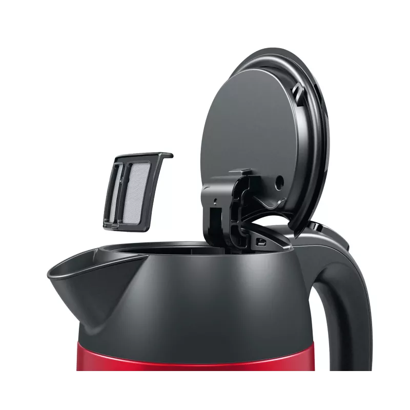 Bosch TWK3P424 vedenkeitin 1,7 L 2400 W harmaa, punainen
