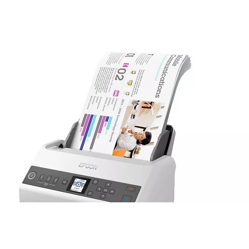 Epson DS-730N syöttöskanneri 600 x 600 DPI A4 musta, harmaa