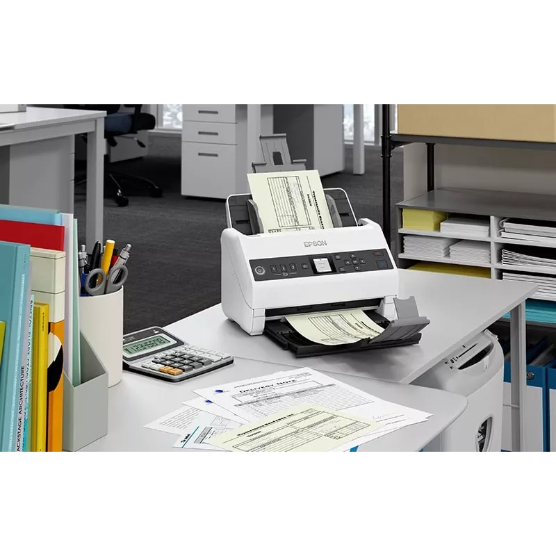 Epson DS-730N syöttöskanneri 600 x 600 DPI A4 musta, harmaa