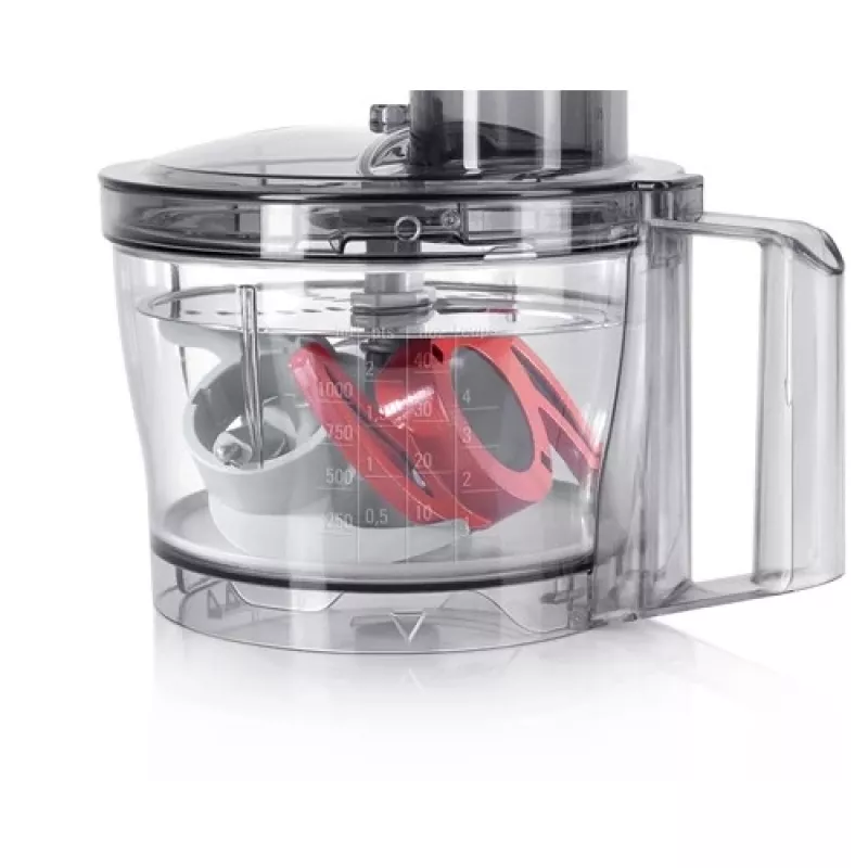 Bosch MCM3401M monitoimikone 800 W moottorilla ja 2,3 l kulholla, musta/ruostumaton teräs