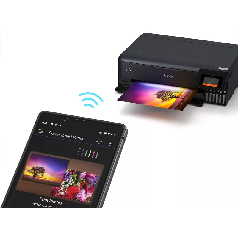 Monitoimi-mustesuihkutulostin Epson EcoTank L8180 — A3+, väri, 5760x1440 DPI, 32 ppm, duplex, Wi‑Fi, Ethernet