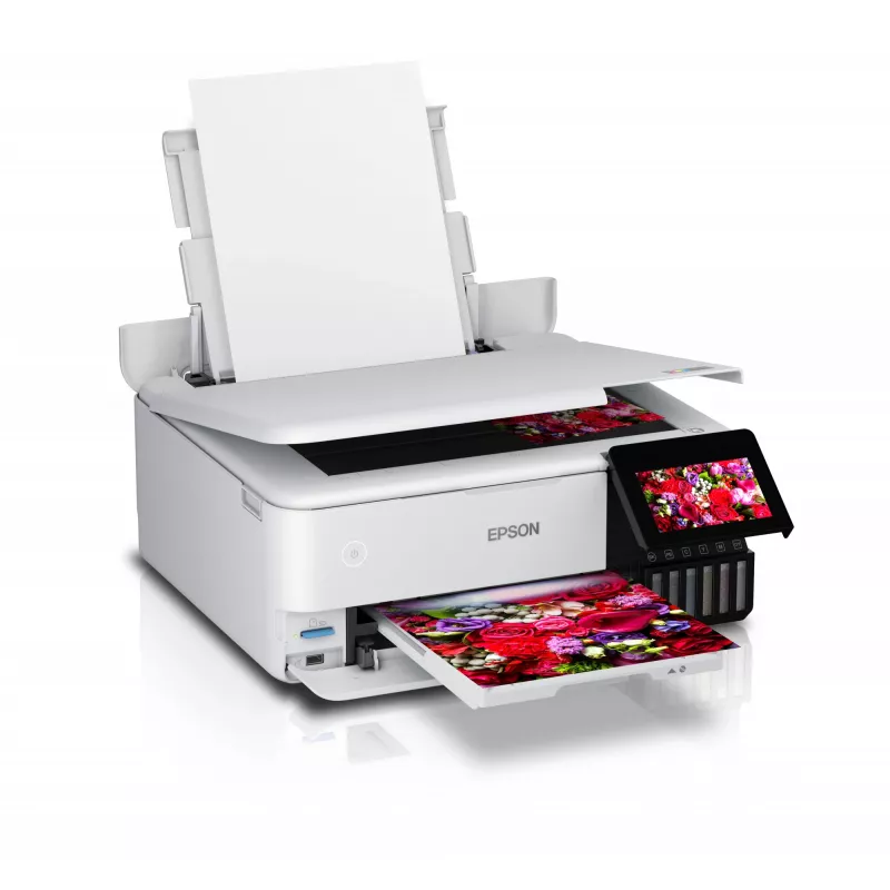 Monitoimi-mustesuihkutulostin Epson EcoTank L8160 — väritulostus, 5760x1440 DPI, 32 ppm, A4, Wi‑Fi, duplex