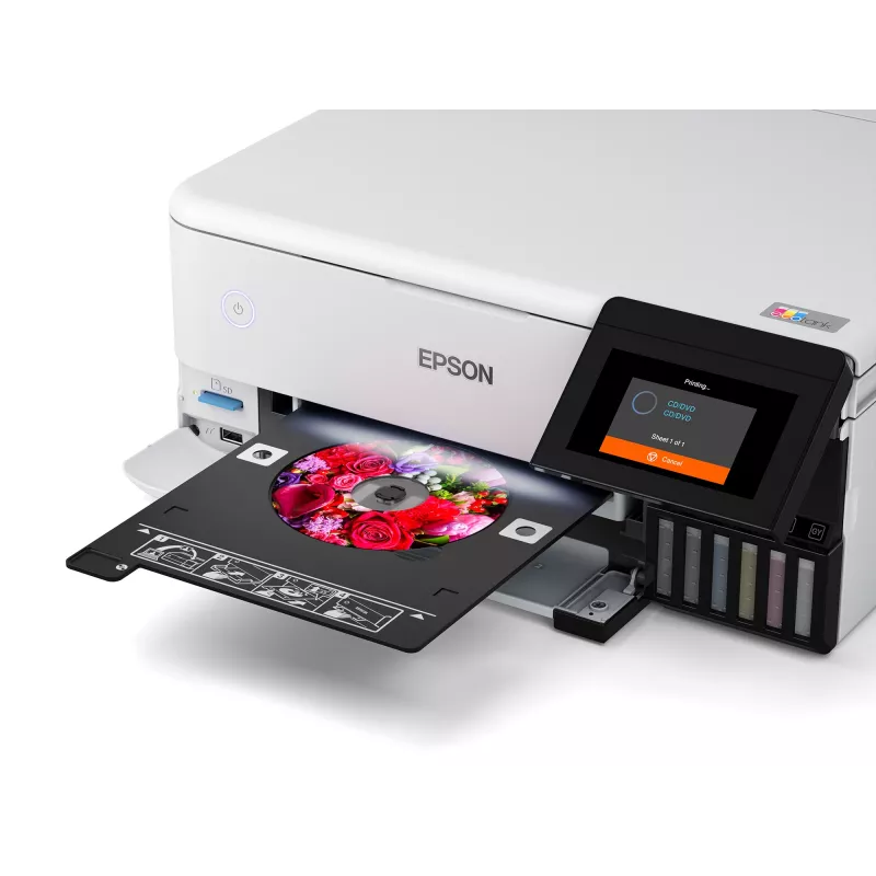 Monitoimi-mustesuihkutulostin Epson EcoTank L8160 — väritulostus, 5760x1440 DPI, 32 ppm, A4, Wi‑Fi, duplex