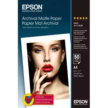Epson Archival Mattapaperi – A4 – 50 arkkia