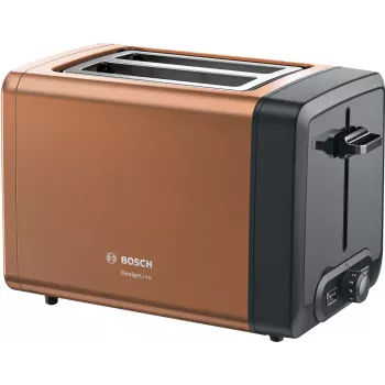 Leivänpaahdin Bosch TAT4P429 2 viipaletta 970 W musta/ruskea, kompakti ruostumaton teräs