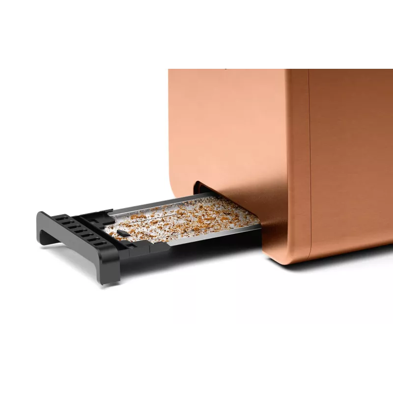 Leivänpaahdin Bosch TAT4P429 2 viipaletta 970 W musta/ruskea, kompakti ruostumaton teräs