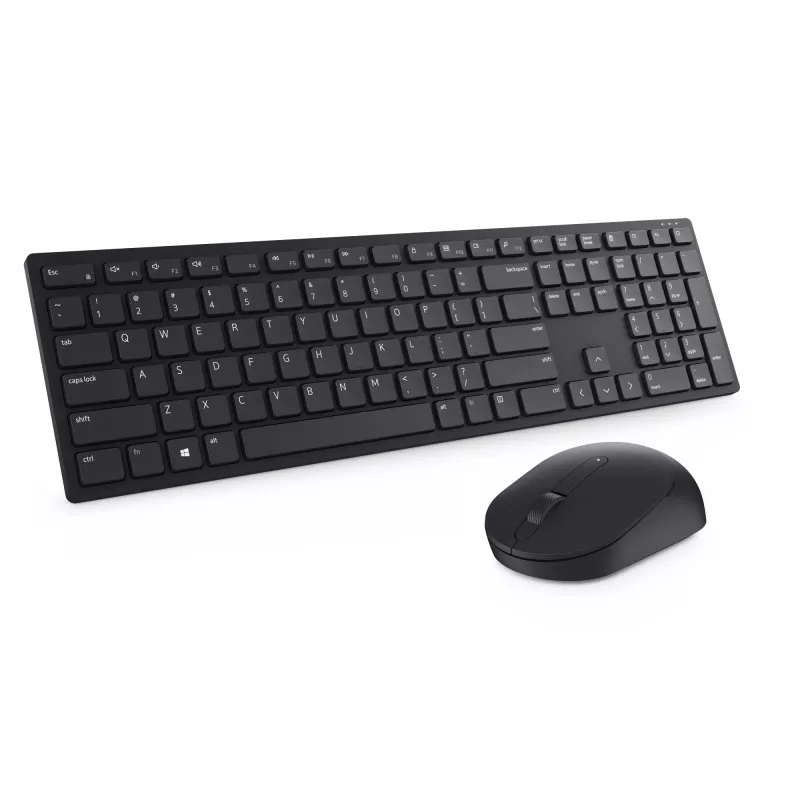 DELL Pro näppäimistö ja hiiri - KM5221W - US International (QWERTY) - musta - (RTL BOX)