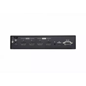 ATEN 2x2 4K HDMI-matriisikytkin, jopa 15 m, AV-matriisikytkin, 10,2 Gbit/s, 340 MHz, 4096 x 2160 pikseliä, 4096 x 2160, 3840 x 2160, musta