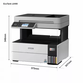 Monitoimitulostin Epson EcoTank L6490 — mustesuihku väri, 4800x1200 dpi, 37 ppm, A4 duplex, Wi‑Fi, Ethernet