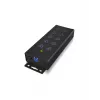 ICY BOX IB-HUB1703-QC3 USB 3.2 Gen 1 (3.1 Gen 1) Type-B 5000 Mbit/s musta