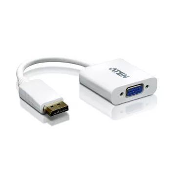 ATEN DisplayPort-VGA-sovitin, jopa 1920x1200 @60Hz, DisplayPort, VGA (D-Sub), uros, naaras, suora, suora