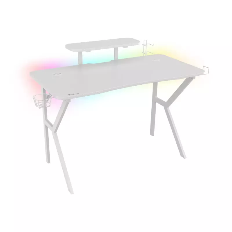 Genesis Holm 320 RGB pelipöytä, valkoinen